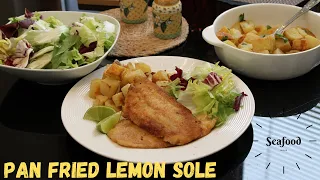 Pan Fried Lemon Sole Recipe || Simple Pan Fried Fish Fillet Recipe || How to cook Lemon Sole