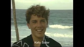 kelly Slater (16-17yo) Trestles Highlights / 88-89 (before Black & White) (edit)