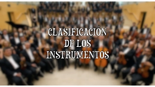 Clasificación de los instrumentos - Aula de los recursos