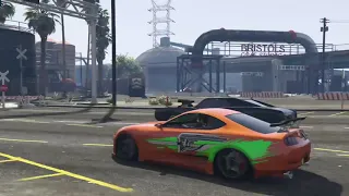 Brian And Dom Drag Race Recreation - GTA V