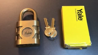 [343] Yale Model 851 Brass Padlock Picked and Gutted