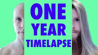 I took a selfie every day! (no shave or haircut) - One year timelapse #shorts