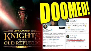 KNIGHTS OF THE OLD REPUBLIC REMAKE DOOMED?! KOTOR IN THE HANDS OF SJW SAM MAGGS!