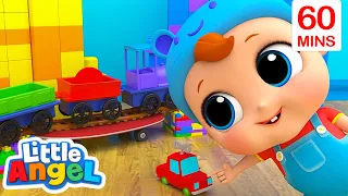 The Color Train Song with Baby John | Little Angel | Moonbug Kids - Fun Stories and Colors
