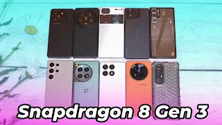 Tổng hợp các máy Snapdragon 8 Gen 3 hiệu năng từ yếu đến mạnh: Nên mua máy nào?