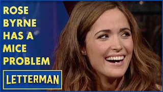 Rose Byrne Has A Problem With Mice (Or Is It Rats?) | Letterman