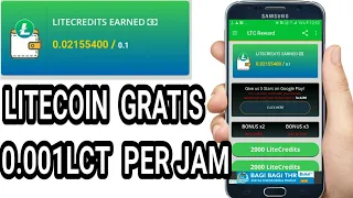 LITECOIN GRATIS 0.001LTC  PER JAM || APLIKASI PENGHASIL LITECOIN