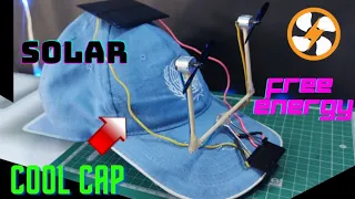 How To Make Solar🤑Cooling❄️Fan For Cap🧢| Daily Use In Summer🔥| #shorts