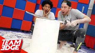 Giant Flour Tower Challenge!! |ft: Marlin