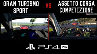 Assetto Corsa Competizione vs Gran Turismo Sport  - Audi R8 LMS at Mount Panorama