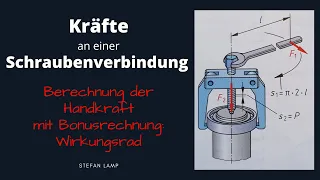 Kräfte an einer Schraubenverbindung