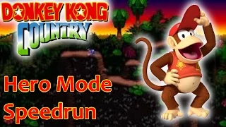 [WR] Donkey Kong Country Speedrun in 56:05 [HeroMode/Any%]