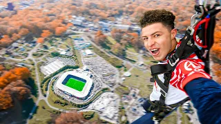 I Skydived Onto A Football Pitch