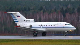 Yak-40 flown 50 years and 50 years will still fly. Taxiing and take-off at high frequencies.