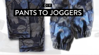 DIY: Pants to Joggers • Imdrewscott