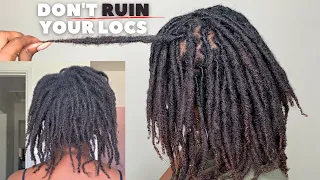 7 Ways To Ruin Your Locs (Two Strand Twist Starter Locs on FINE 4C Hair)-Prevent Damage!!#LocJourney
