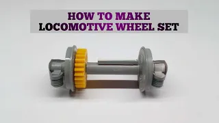 HOW TO MAKE LOCOMOTIVE WHEEL AND WHEEL SET.