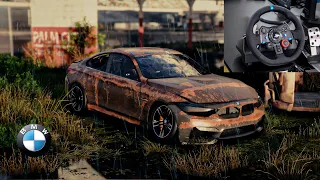 Rebuilding a BMW M4 - NFS HEAT - LOGITECH G29 Gameplay