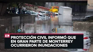 Lluvias dejan dos muertos en Monterrey