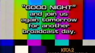 KTCA Channel 2 PBS - Last Sign-Off of the 1980s (or the first of the 1990s)