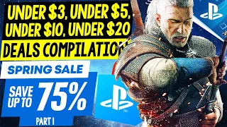 PSN SPRING SALE PART 1 - 63 GREAT PS4/PS5 DEALS UNDER $3, UNDER $5, UNDER $10 and UNDER $20 Games!