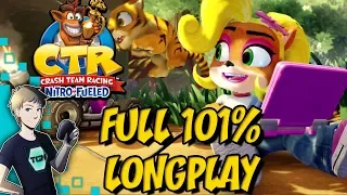 Crash Team Racing Nitro Fueled - 101% Adventure Mode Longplay Walkthrough! All Platinum Relics!