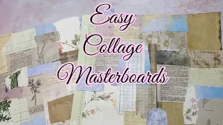 Junk journal collage masterboard / craft with me