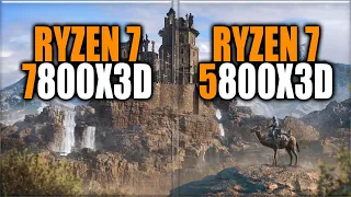 7800X3D vs 5800X3D Benchmarks - Tested in 15 Games and Applications