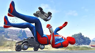 GTA 5 Suck Smash Ragdolls 13 (Spiderman)