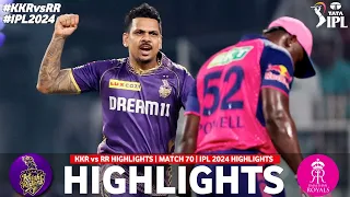 KKR vs RR 70th Match IPL 2024 Highlights | IPL Highlights 2024 | KKR vs RR highlights today