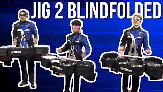 FORT STOCKTON DRUMLINE PLAYS JIG 2 QUAD SOLOS BLINDFOLDED!