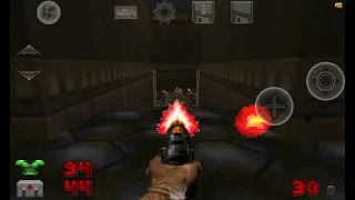 Игра первый Дум DOOM 1 - прохождение на планшете Андроид - секретная карта E1M9 - Эпизод 1 уровень 9