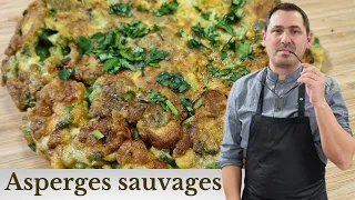 Omelette aux asperges sauvages