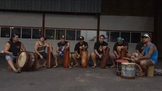 Drumming in Tahiti
