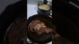 steak an fresh home grown salad