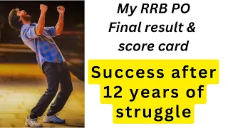 MY RRB PO FINAL RESULT & SCORECARD