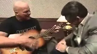 stone cold and vince can't stop laughing