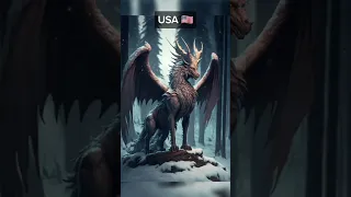 Countries Of The World As Mythical Creatures Ai Generated #midjourney #ai #mythical #viral #shorts