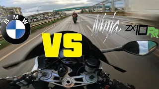 Most INSANE Motorcycle Chase||BMW S1K Vs ZX10R