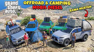 Offroad Mobil Diesel Cumi Darat Ke Gunung Tertinggi Untuk Camping - GTA 5 Mod
