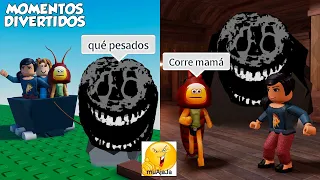 JUGANDO CON MI MAMÁ MOMENTOS DIVERTIDOS (ROBLOX)