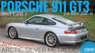 Porsche 911 GT3 996 Gen 1 Touring in Arctic Silver 1999 LHD OPC LeMans Supplied For Sale Specialist