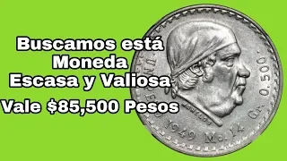 BUSCAMOS ESTA MONEDA ESCASA Y MUY VALIOSA / Monedas Mexicanas / Monedas de Mexico / Mexican Coins