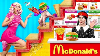 Wednesday Addams Opened a Real McDonald’s at Home by Multi DO Challenge