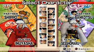 Inuyasha: Feudal Combat Opening and All Characters [PS2]