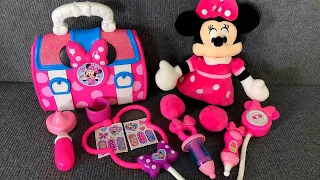 6 Minutes Satisfying with Unboxing Disney Minnie Toys ASMR |Minnie Doctor Play set Toys