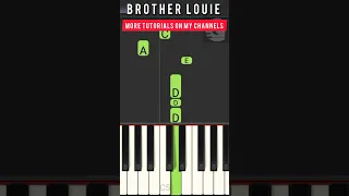 Brother Louie Piano Tutorial  | Modern Talking Piano Cover