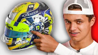 Lando Norris Breaks Down His Race Helmet Collection