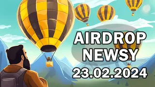 Airdrop newsy 23.02.2024 - darmowe krypto tokeny i akcje