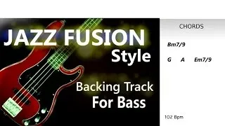 Jazz Fusion NO BASS BackingTrack 102 Bpm Highest Quality
